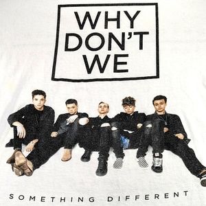Why Don't We 2017 Something Different Concert Tee with Cities/Dates on Back.